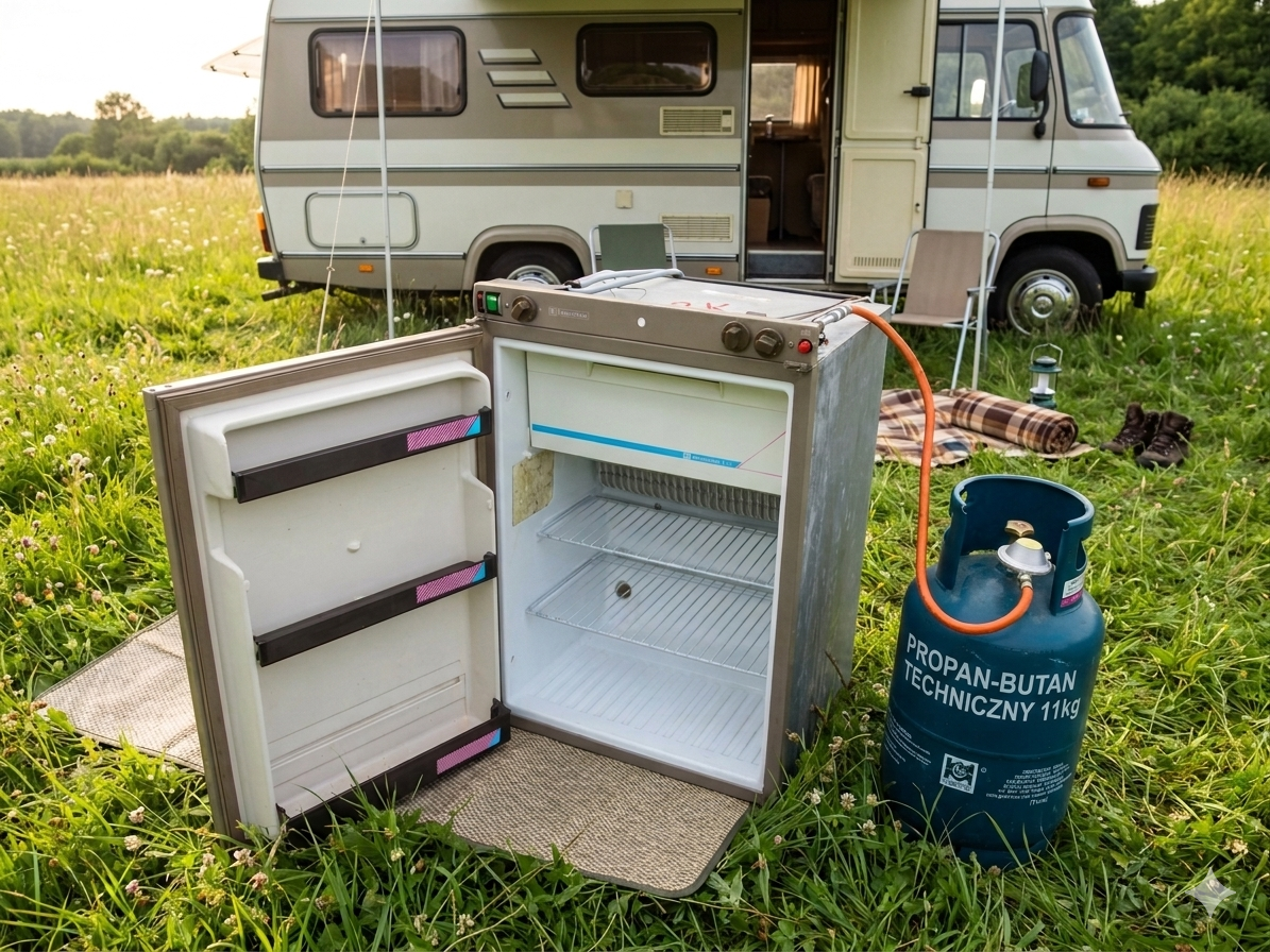 Lodówka turystyczna na gaz do kampera